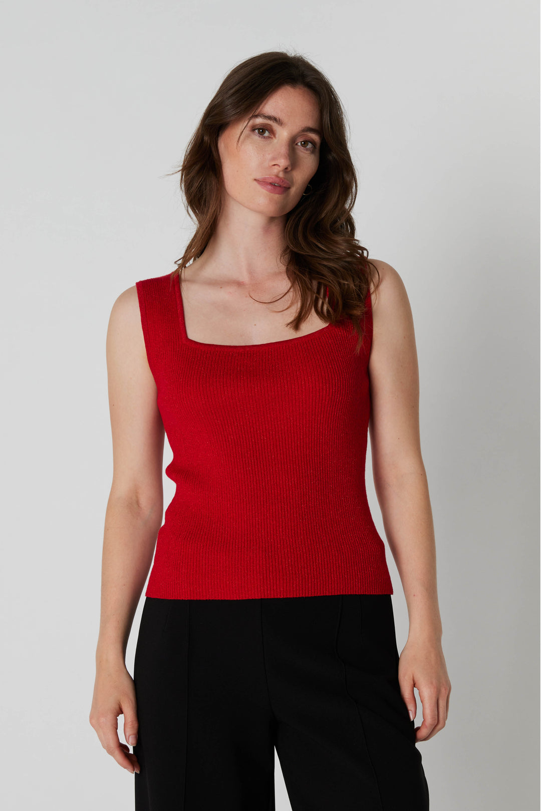 Rue de Femme RDFNoa reverse strik top KNITWEAR 302 Deep red