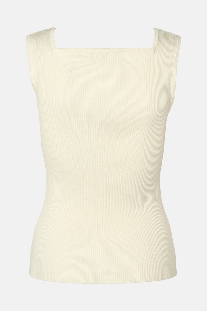 Rue de Femme RDFNoa reverse strik top KNITWEAR 01 White