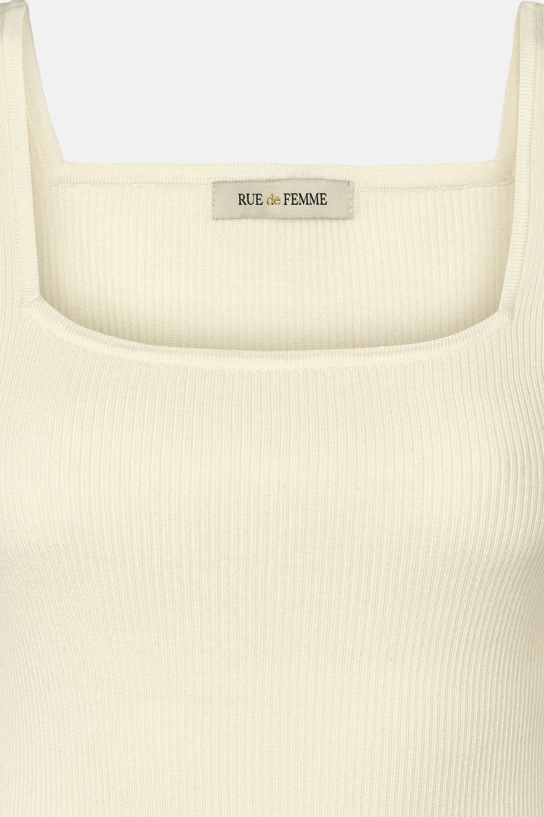 Rue de Femme RDFNoa reverse strik top KNITWEAR 01 White