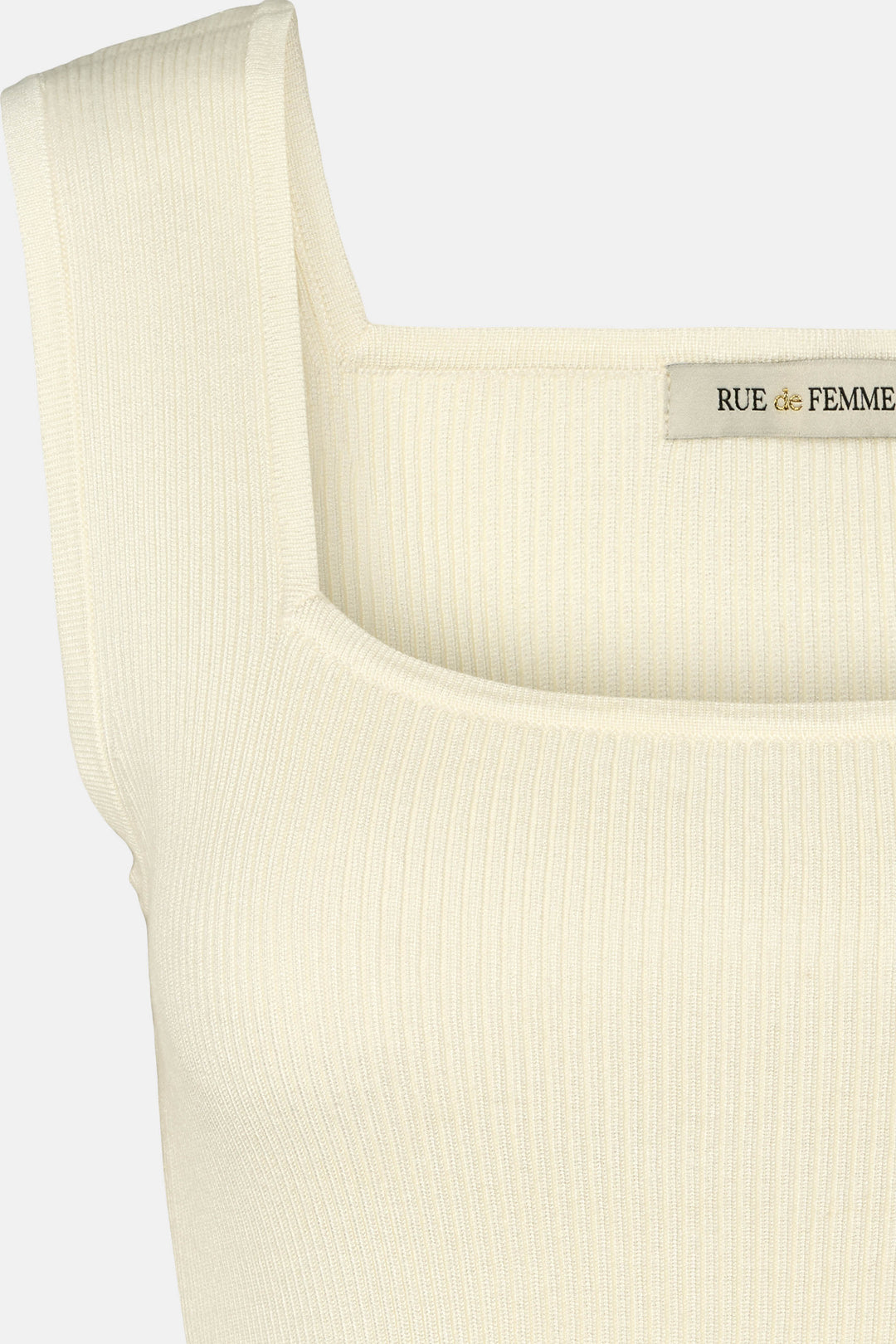 Rue de Femme RDFNoa reverse strik top KNITWEAR 01 White