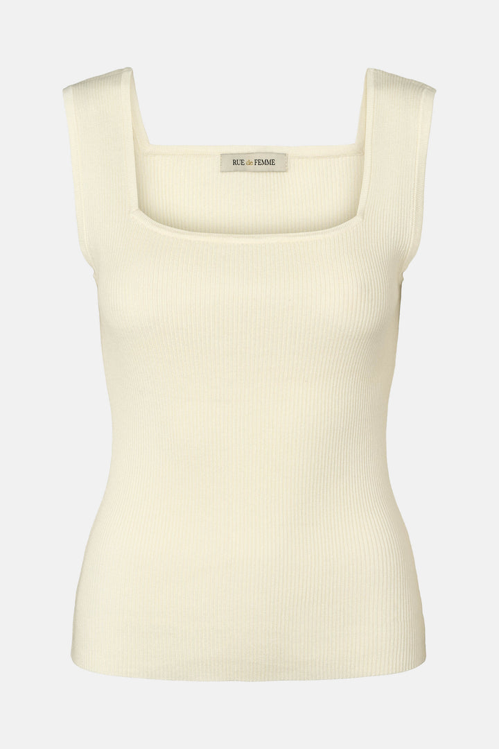 Rue de Femme RDFNoa reverse strik top KNITWEAR 01 White
