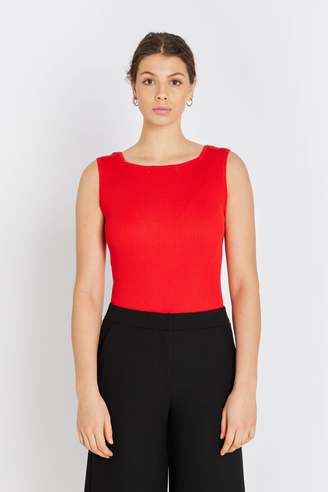 Rue de Femme RDFNoa reverse strik top KNITWEAR 310 Mars red