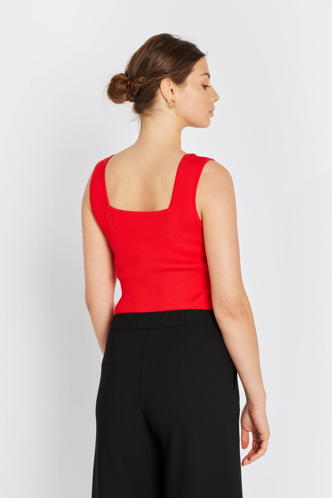 Rue de Femme RDFNoa reverse strik top KNITWEAR 310 Mars red