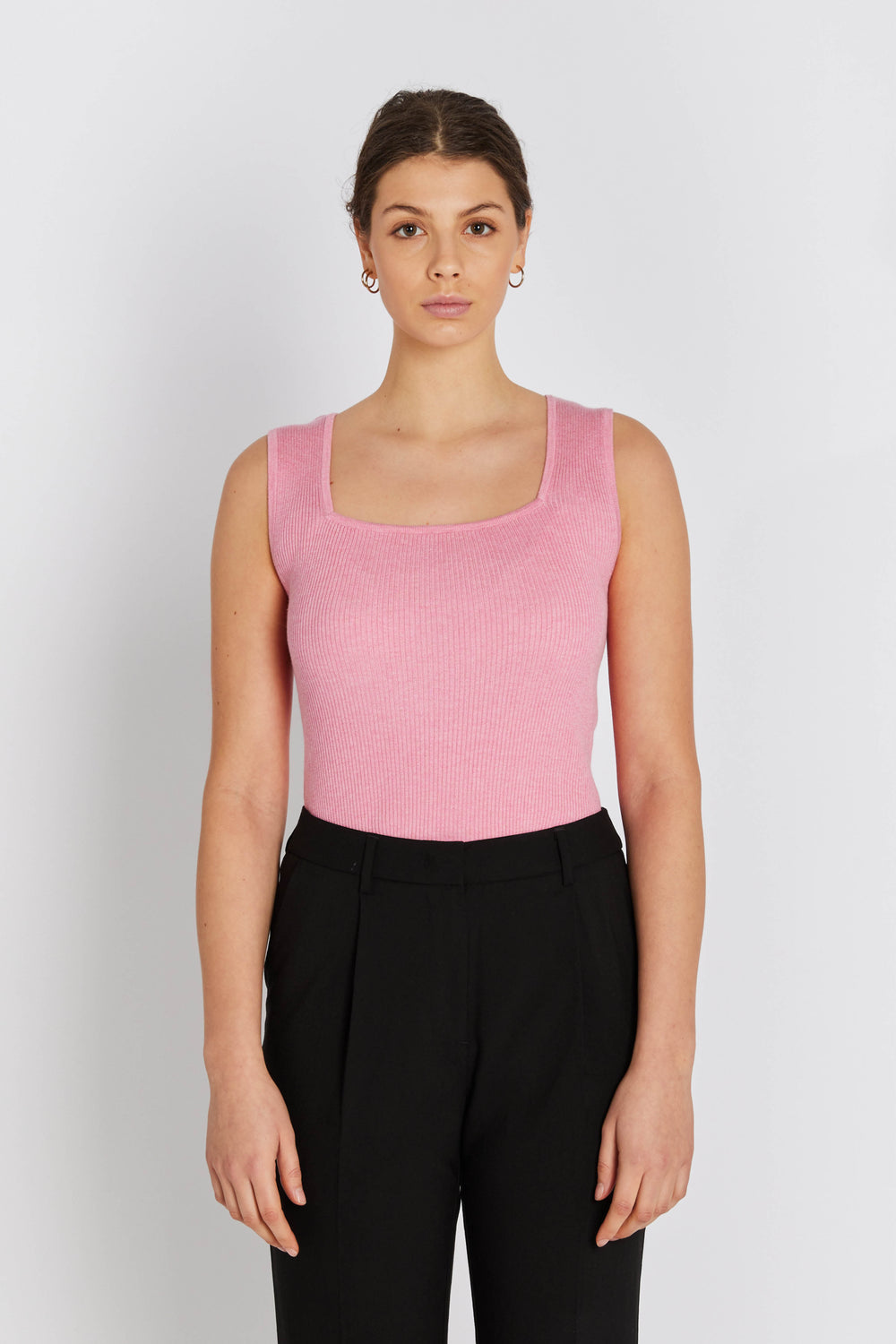 Rue de Femme RDFNoa reverse strik top KNITWEAR 365 Crocus pink melange