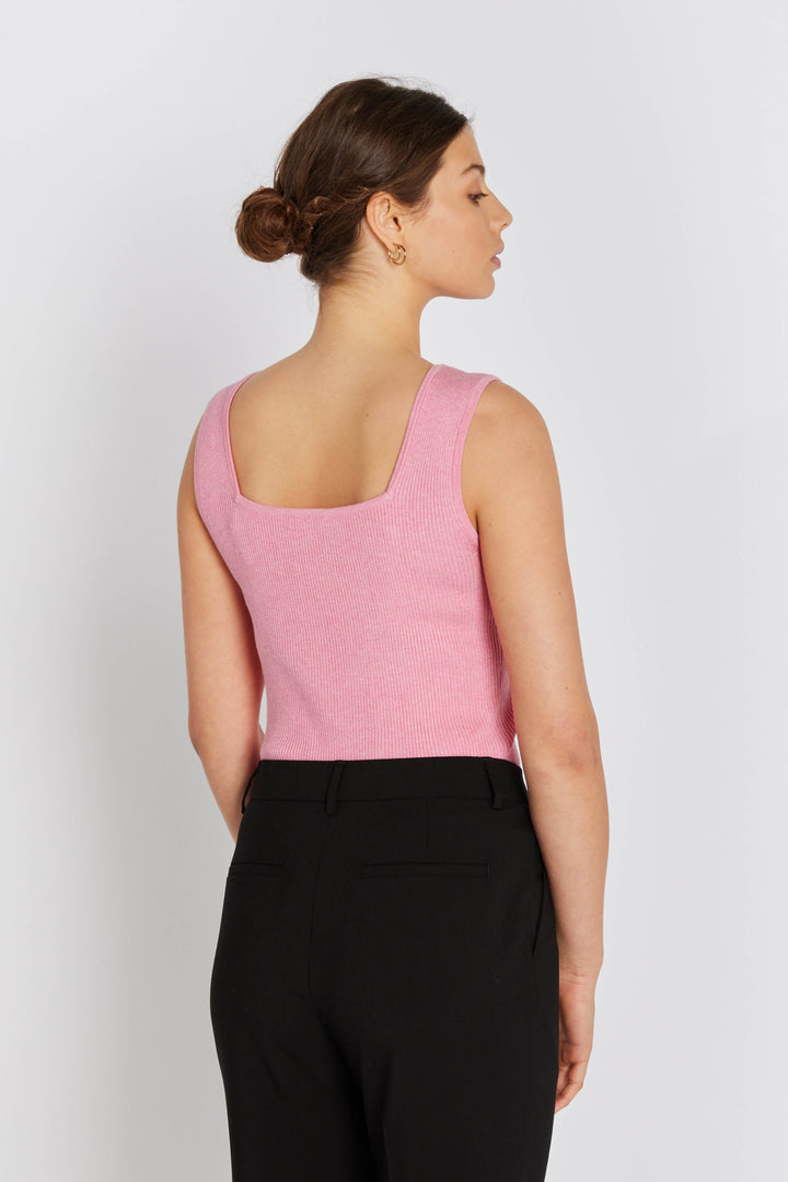 Rue de Femme RDFNoa reverse strik top KNITWEAR 365 Crocus pink melange