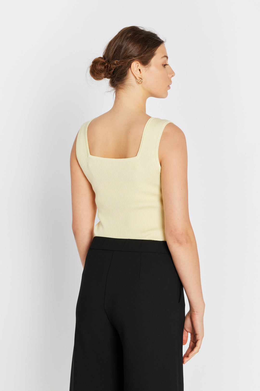 Rue de Femme RDFNoa reverse strik top KNITWEAR 703 Soft yellow