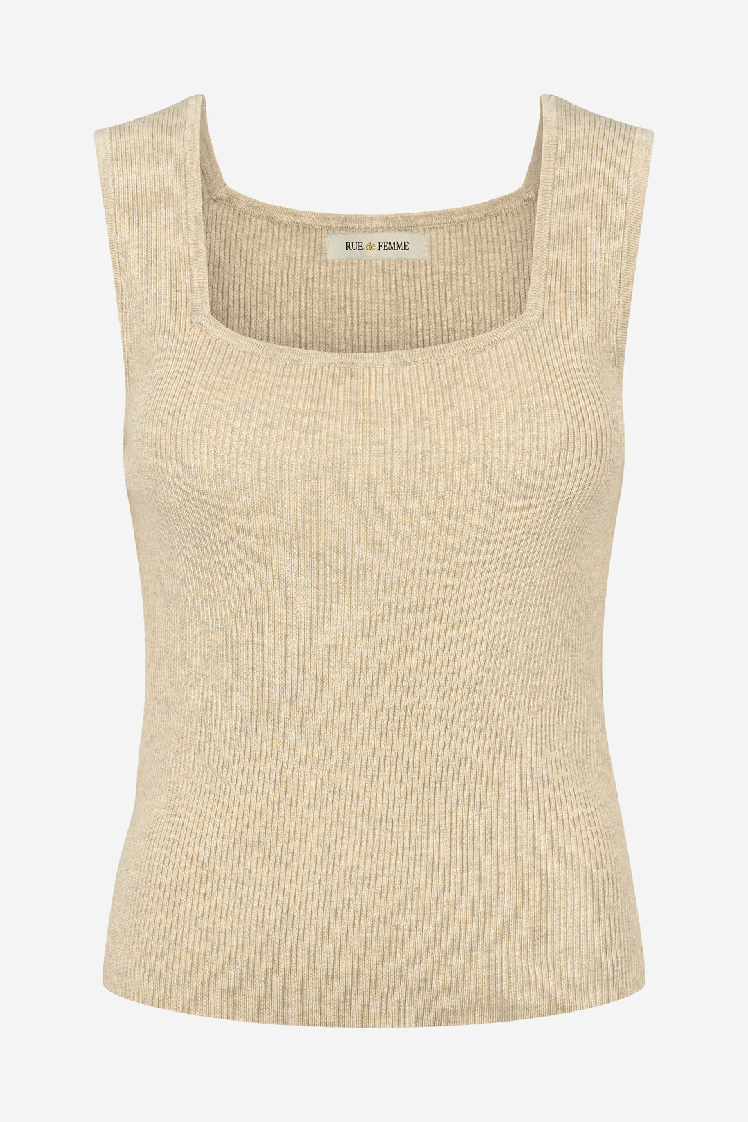 Rue de Femme RDFNoa reverse strik top KNITWEAR Sand
