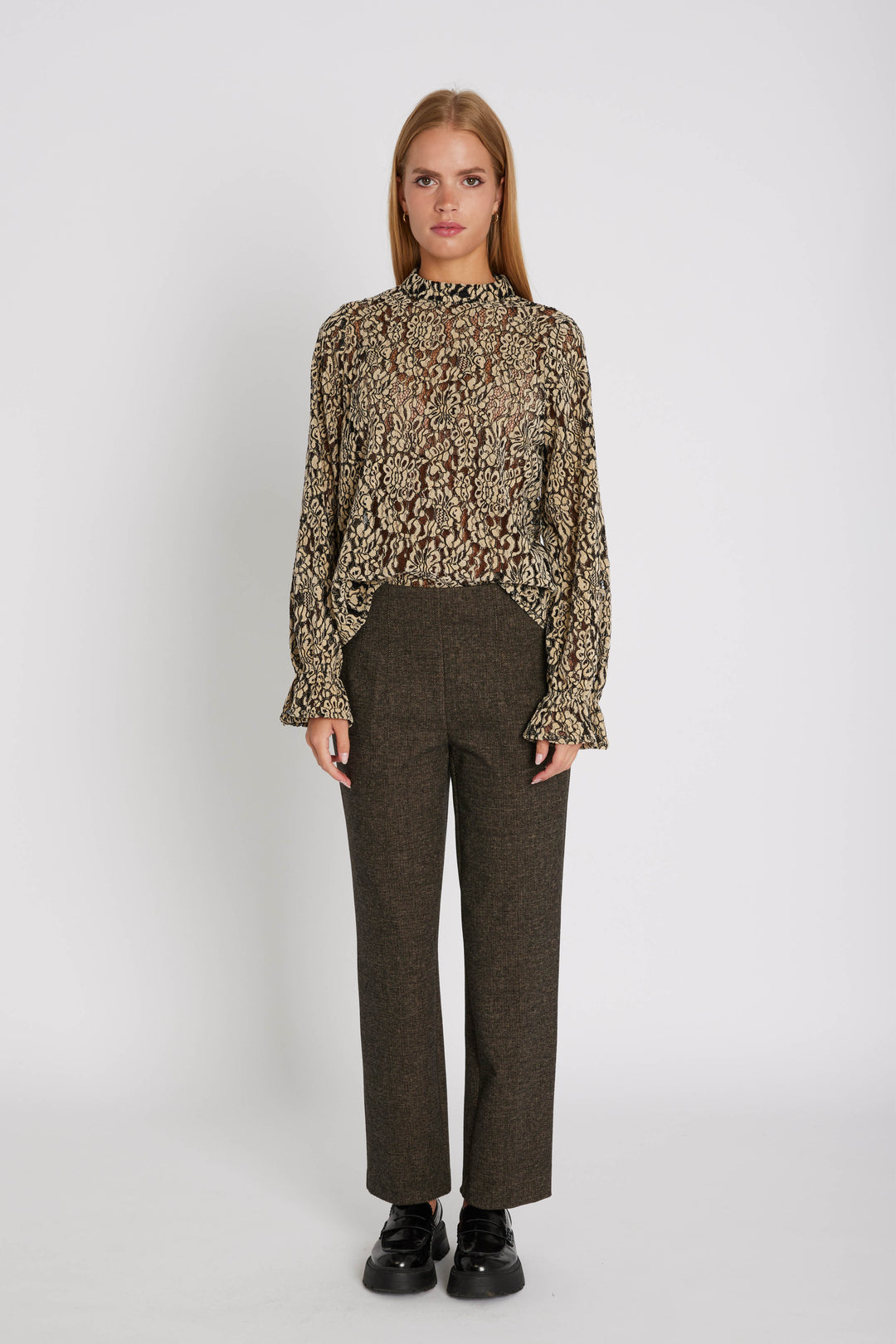 Rue de Femme RDFOlanaRegular bukser TROUSERS 197 Brown sugar