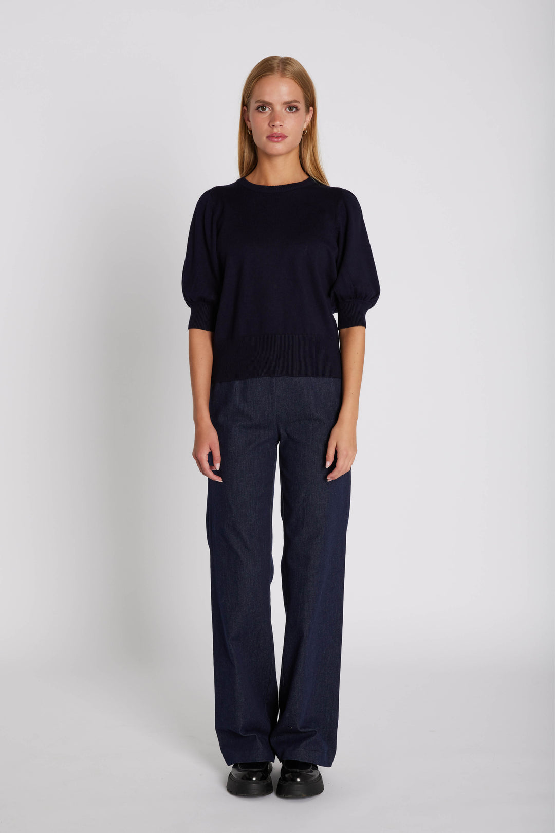 Rue de Femme RDFOlanaWide bukser TROUSERS 200 Blue denim