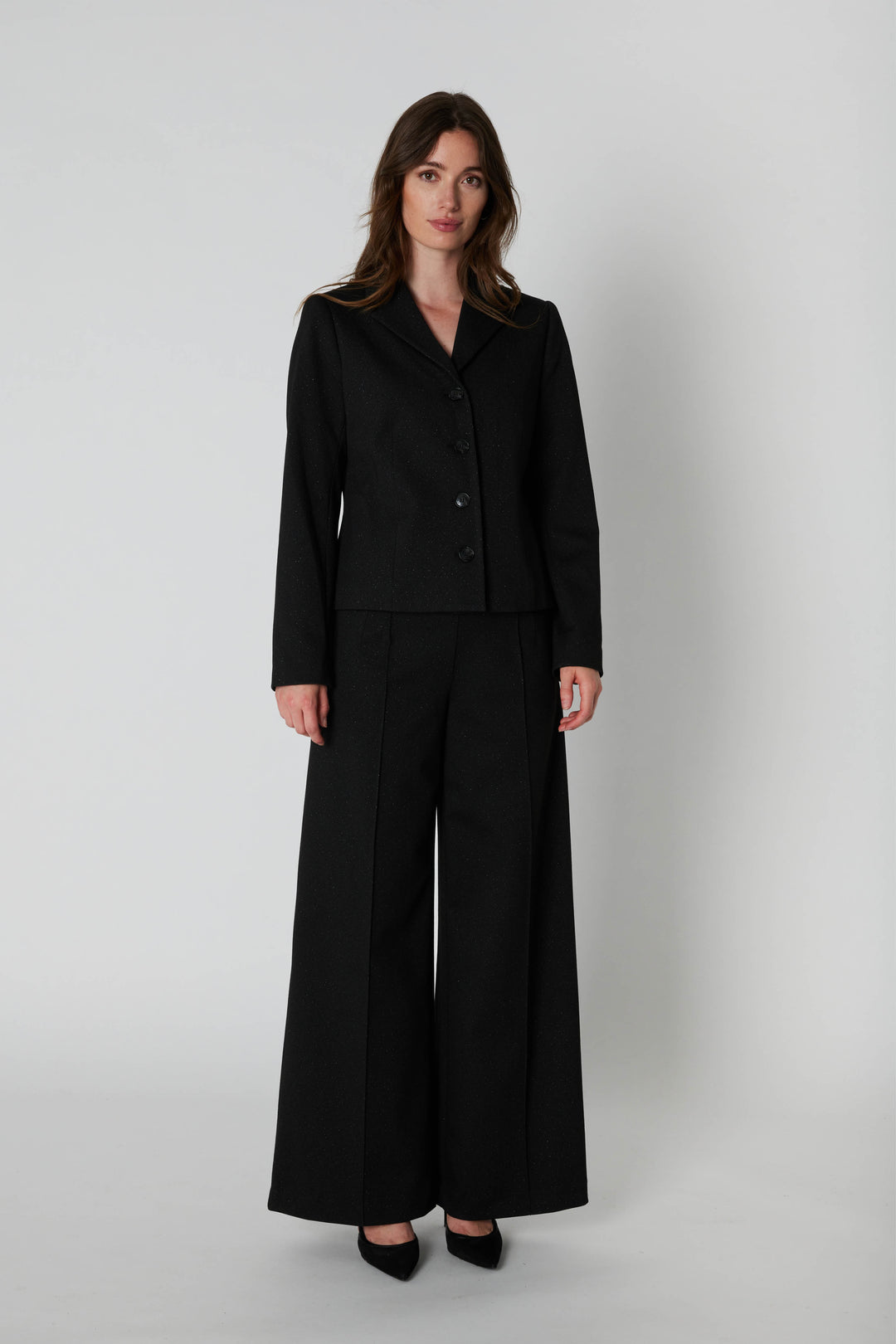 Rue de Femme RDFOlana extra wide bukser TROUSERS Sort