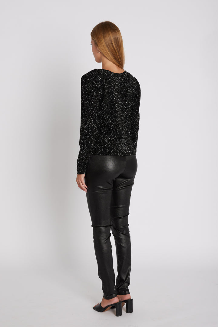 Rue de Femme RDFOlana lange slim bukser TROUSERS Sort
