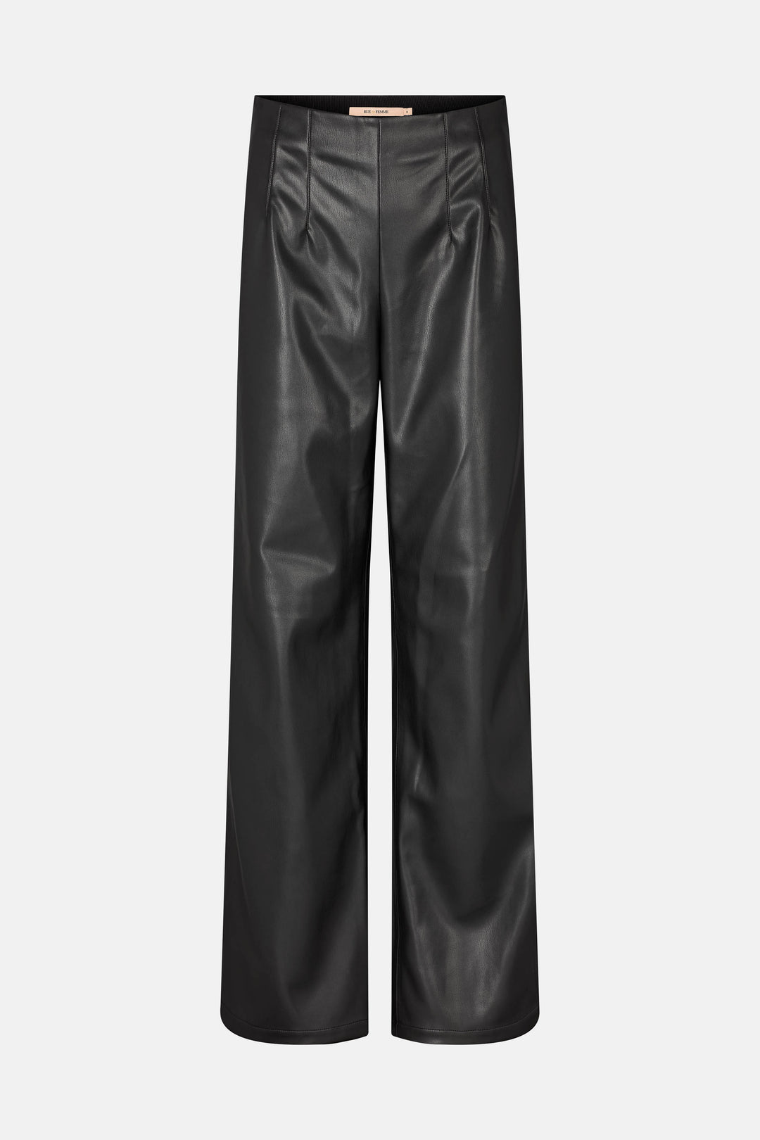 Rue de Femme RDFOlana vegan wide bukser TROUSERS Sort