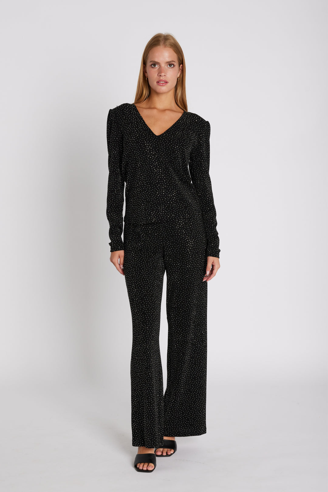 Rue de Femme RDFOlana vide bukser TROUSERS Sort