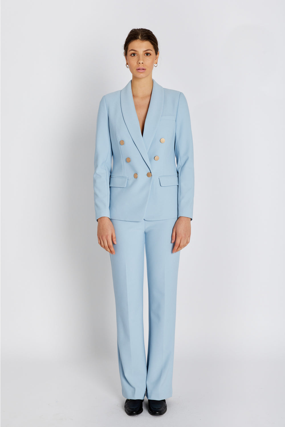 Rue de Femme RDFOlana wide bukser TROUSERS 270 Blue stone