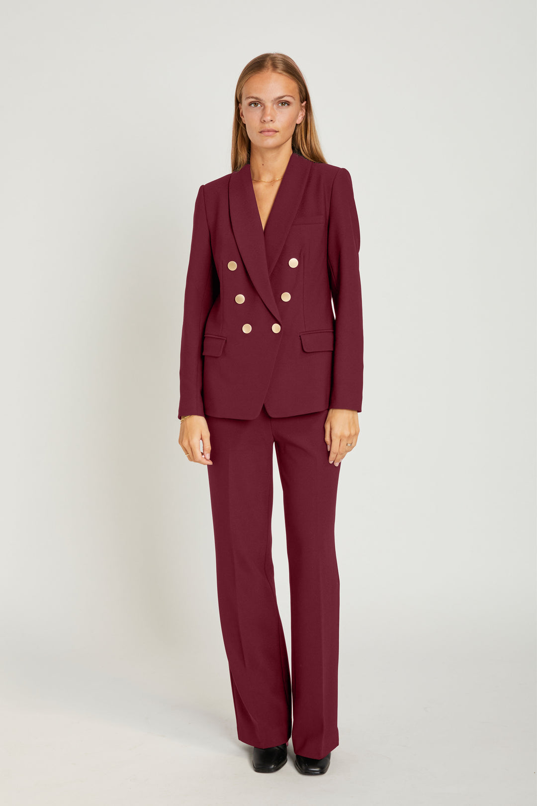 Rue de Femme RDFOlana wide bukser TROUSERS 306 Wine