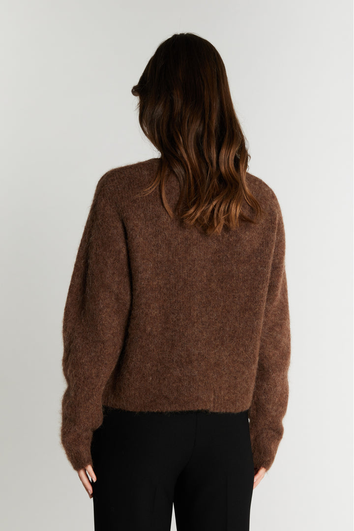 Rue de Femme RDFPetra strik cardigan KNITWEAR 194 Chocolat
