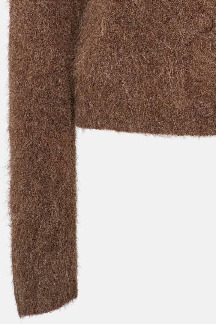 Rue de Femme RDFPetra strik cardigan KNITWEAR 194 Chocolat