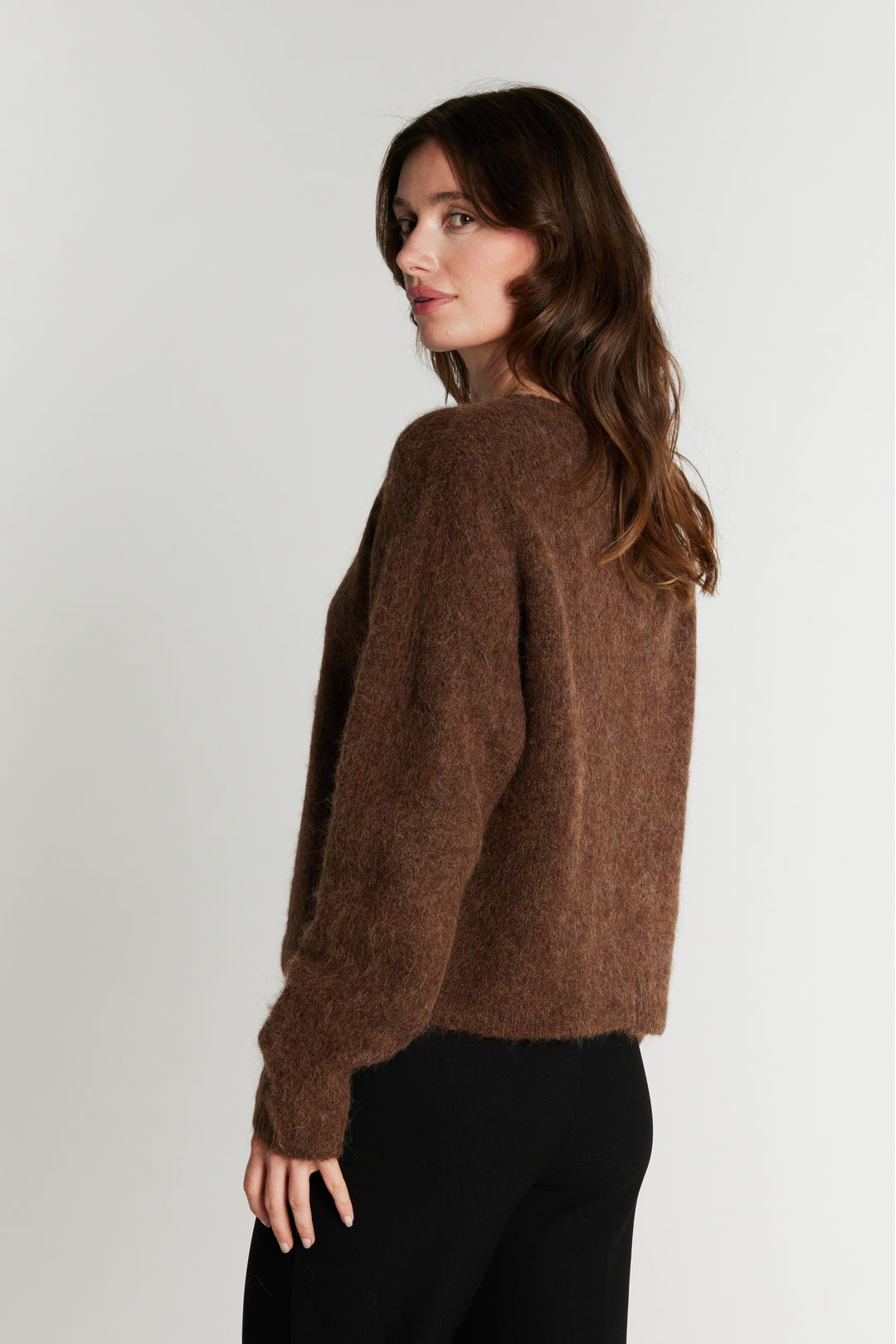 Rue de Femme RDFPetra strik cardigan KNITWEAR 194 Chocolat