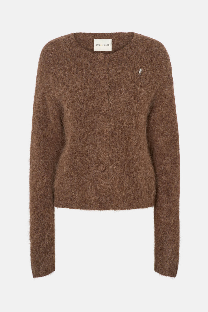 Rue de Femme RDFPetra strik cardigan KNITWEAR 194 Chocolat