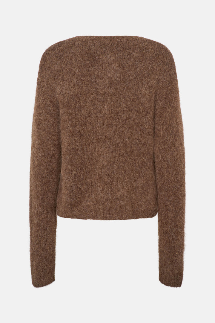 Rue de Femme RDFPetra strik cardigan KNITWEAR 194 Chocolat