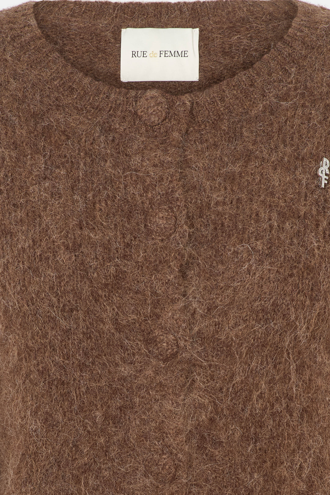 Rue de Femme RDFPetra strik cardigan KNITWEAR 194 Chocolat