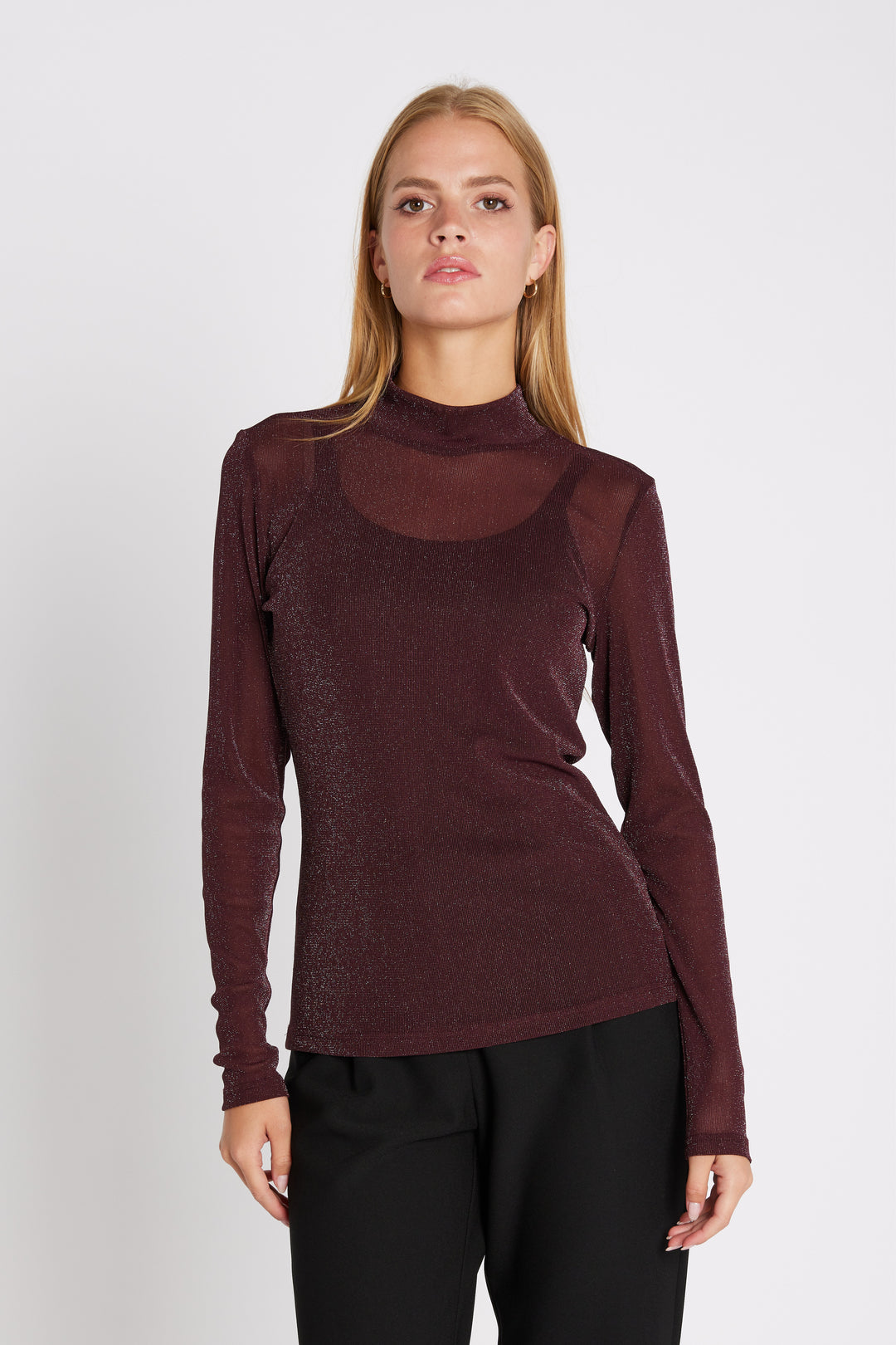 Rue de Femme RDFRollNeck BLOUSE 306 Wine