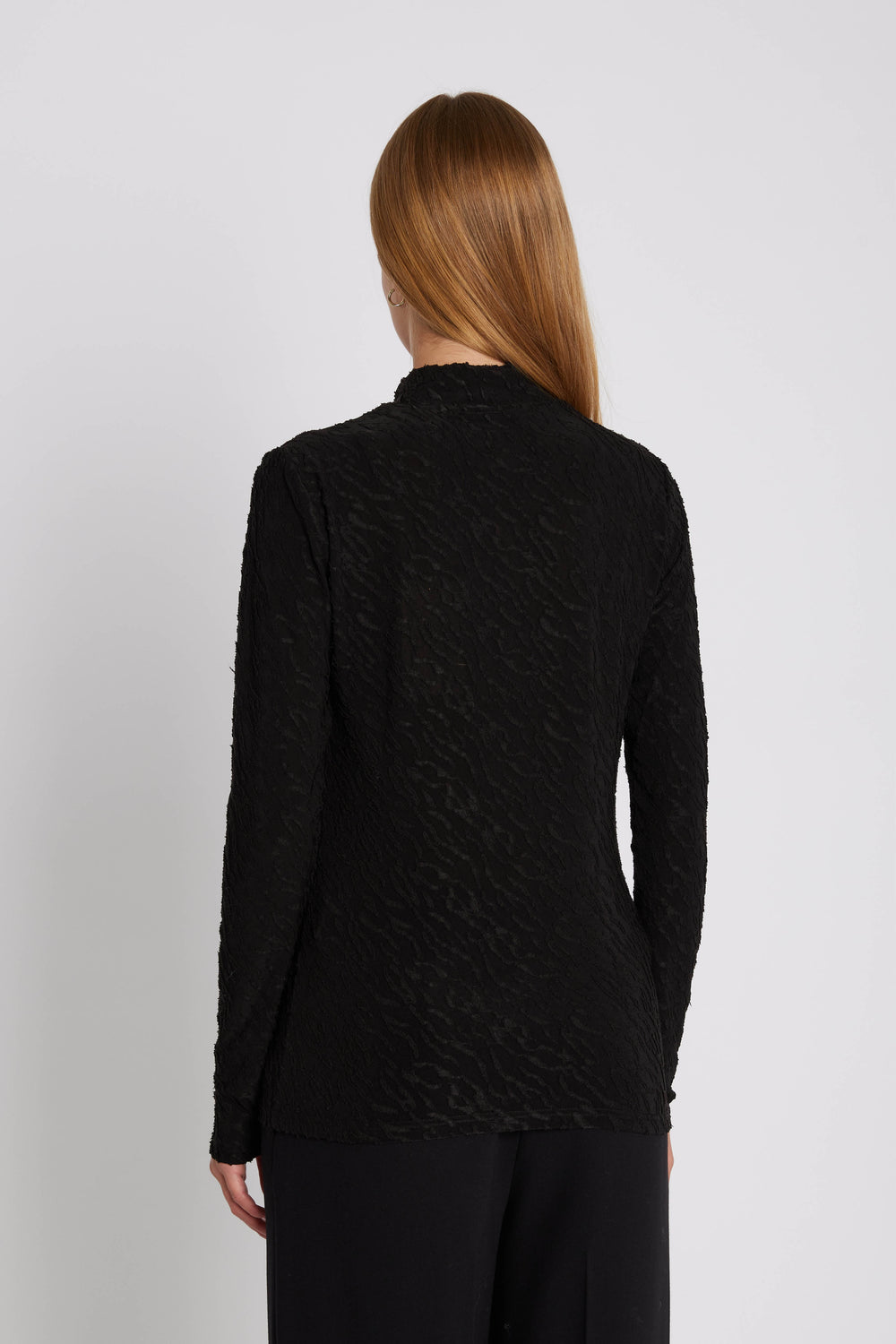 Rue de Femme RDFRollNeck bluse BLOUSE Sort