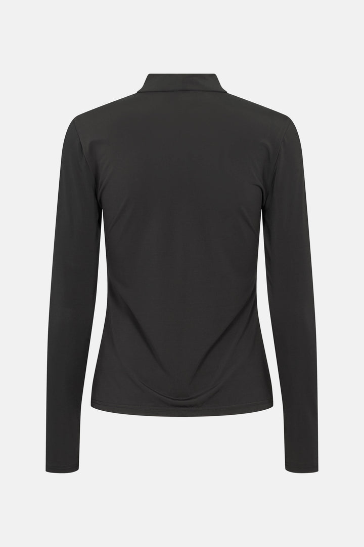 Rue de Femme RDFRoll neck bluse BLOUSE Sort