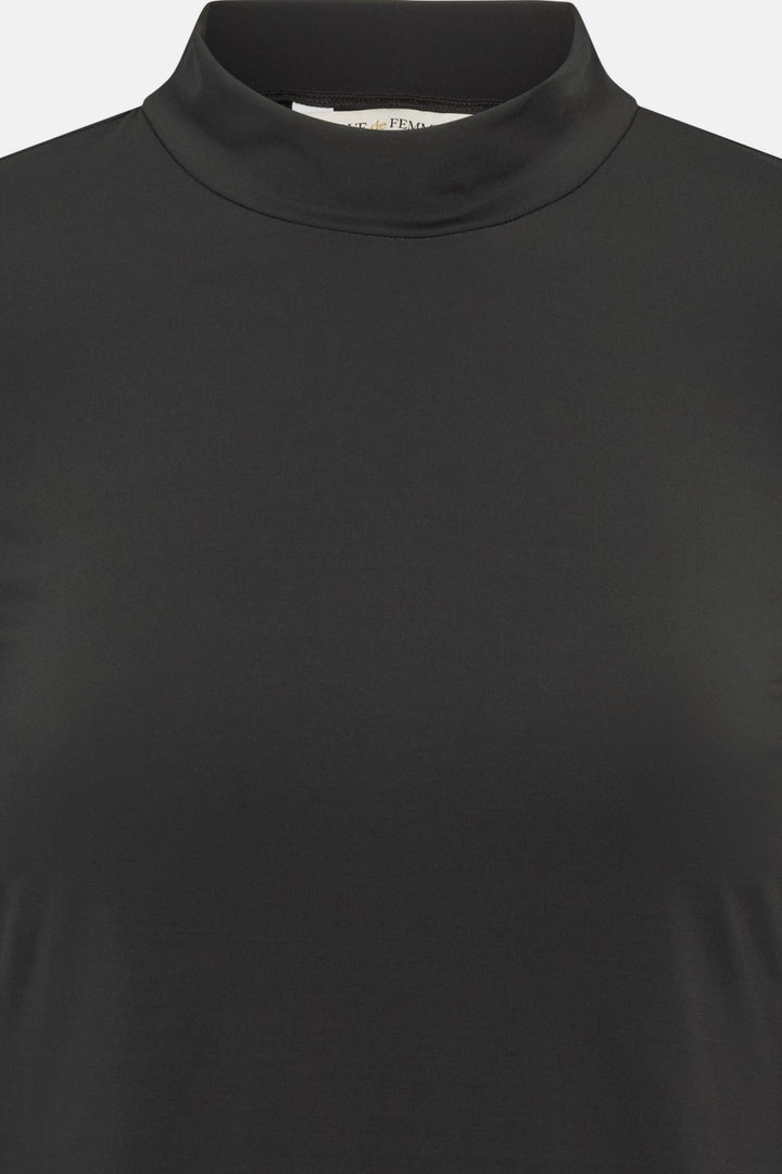 Rue de Femme RDFRoll neck bluse BLOUSE Sort