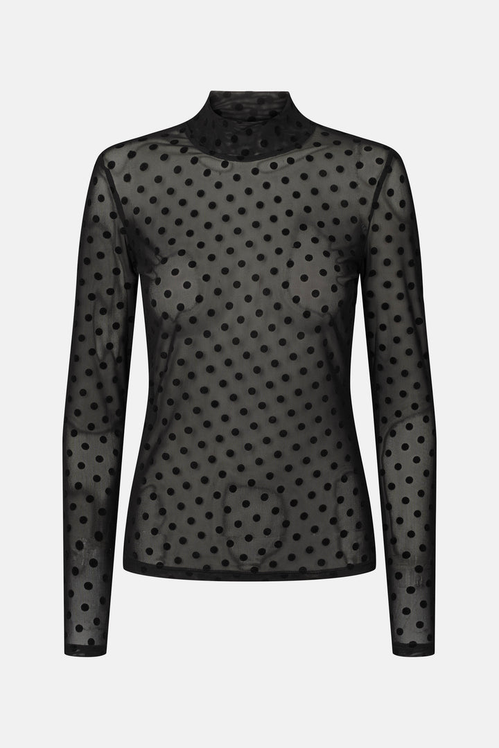 Rue de Femme RDFRoll neck bluse SHIRTS Sort