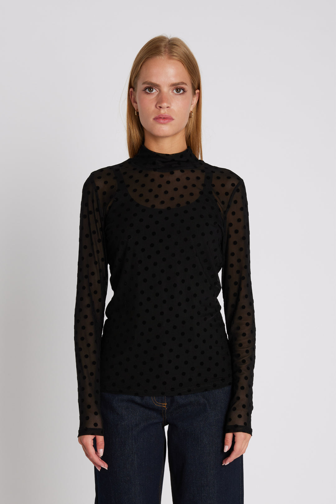 Rue de Femme RDFRoll neck bluse SHIRTS Sort