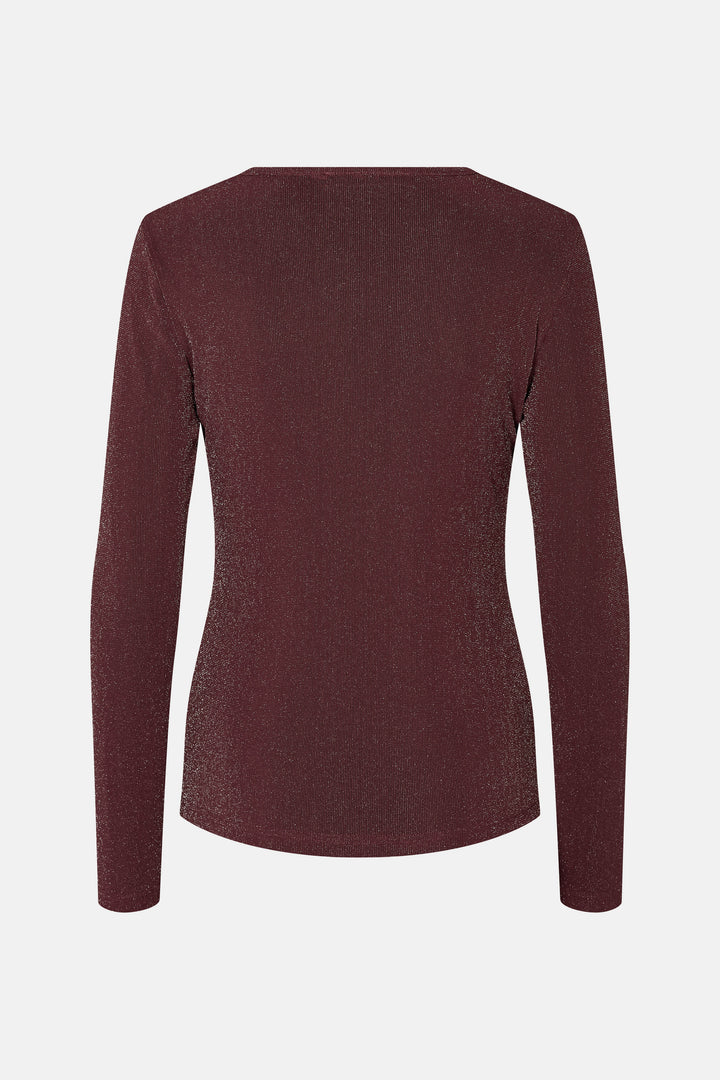 Rue de Femme RDFRoundNeck bluse BLOUSE 306 Wine
