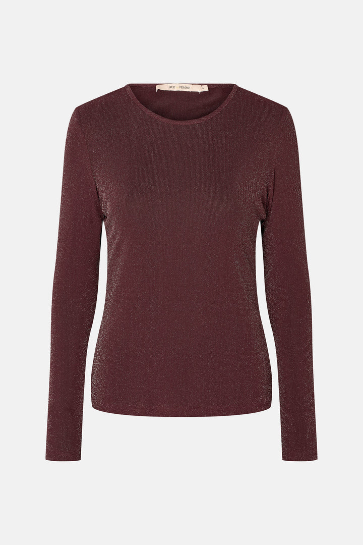 Rue de Femme RDFRoundNeck bluse BLOUSE 306 Wine