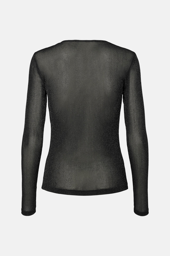 Rue de Femme RDFRoundNeck bluse BLOUSE Sort