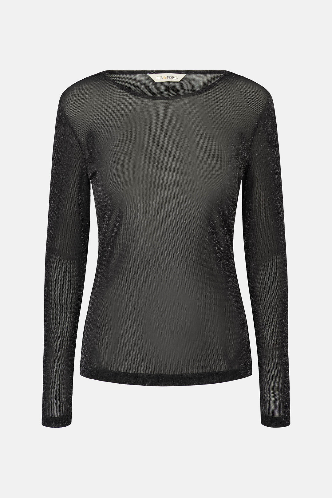 Rue de Femme RDFRoundNeck bluse BLOUSE Sort