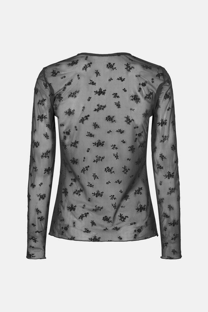Rue de Femme RDFRound neck bluse BLOUSE Sort
