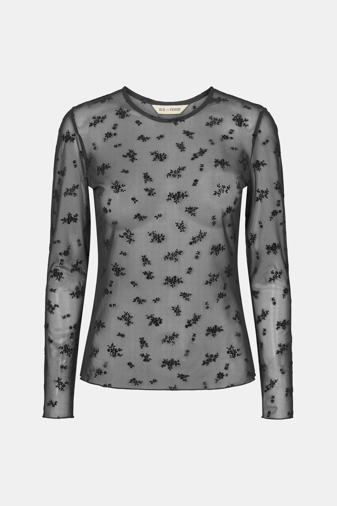 Rue de Femme RDFRound neck bluse BLOUSE Sort