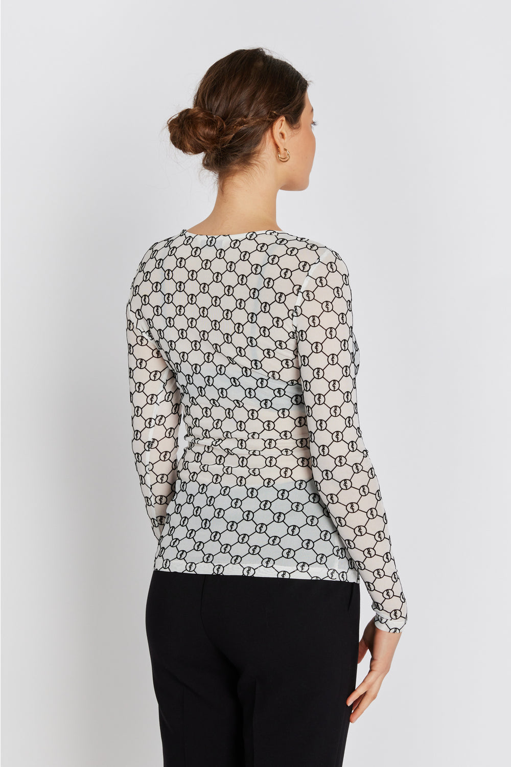 Rue de Femme RDFRound neck bluse BLOUSE 02 Off white