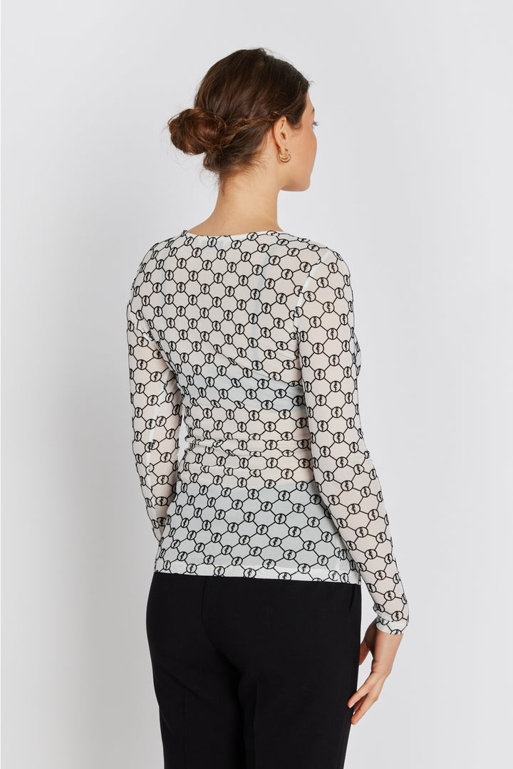 Rue de Femme RDFRound neck bluse BLOUSE 02 Off white