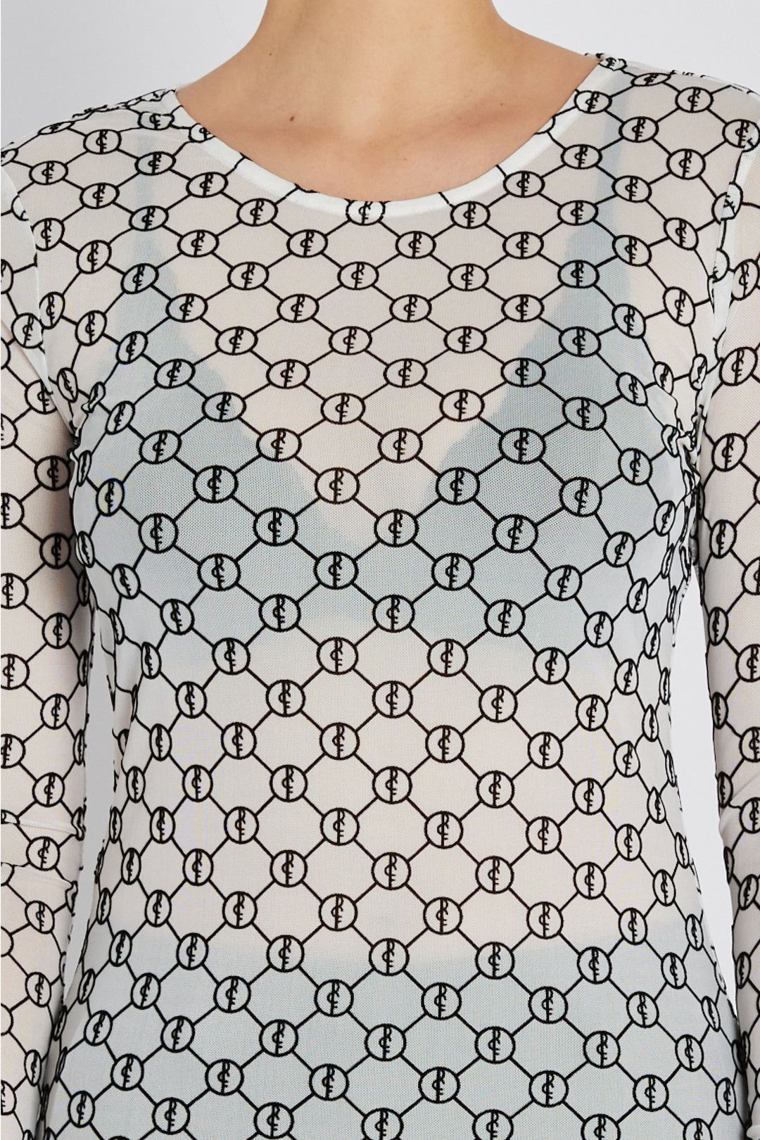 Rue de Femme RDFRound neck bluse BLOUSE 02 Off white