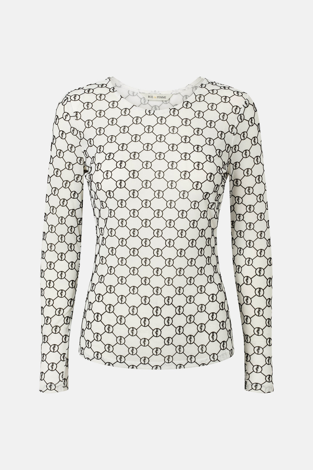 Rue de Femme RDFRound neck bluse BLOUSE 02 Off white