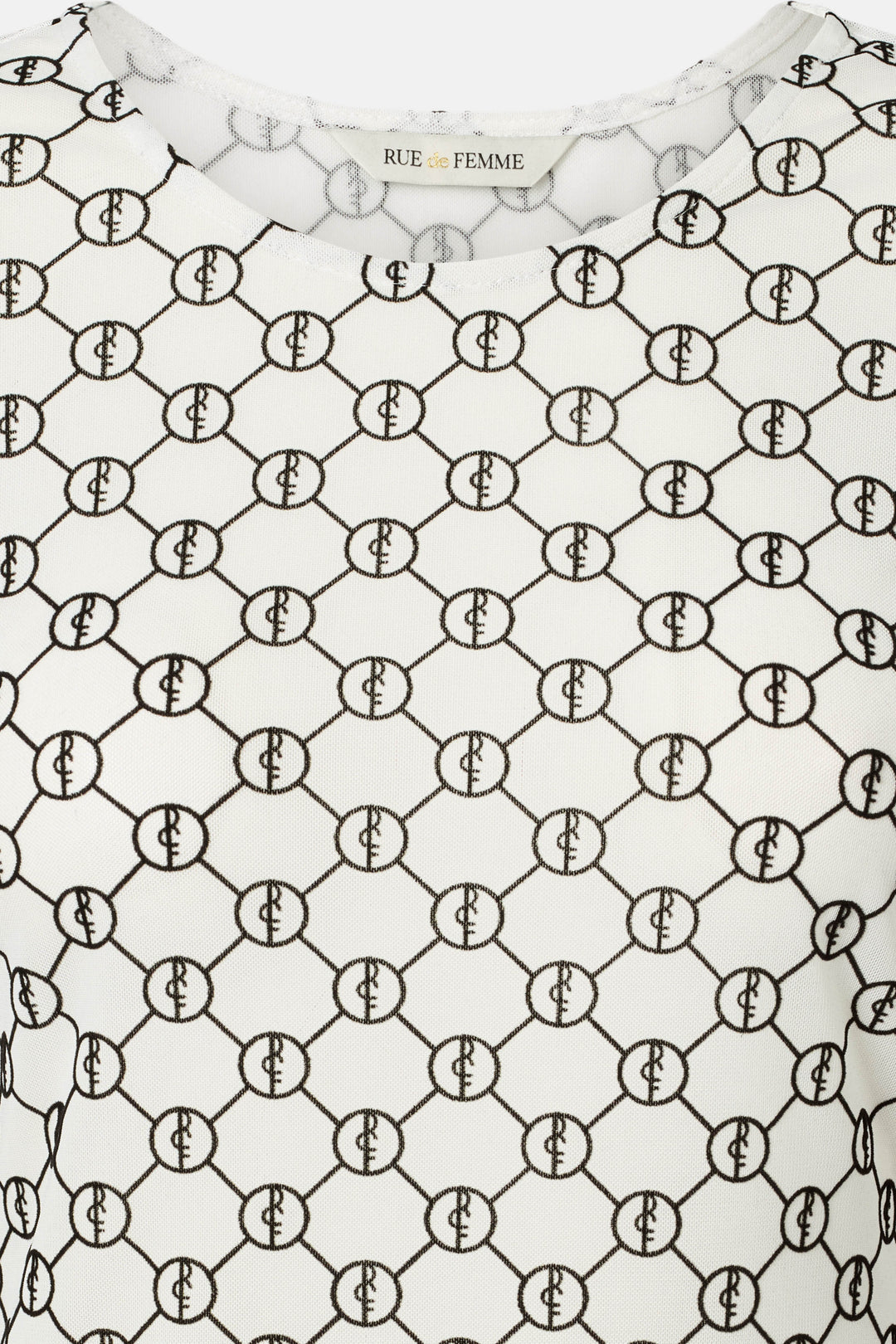 Rue de Femme RDFRound neck bluse BLOUSE 02 Off white