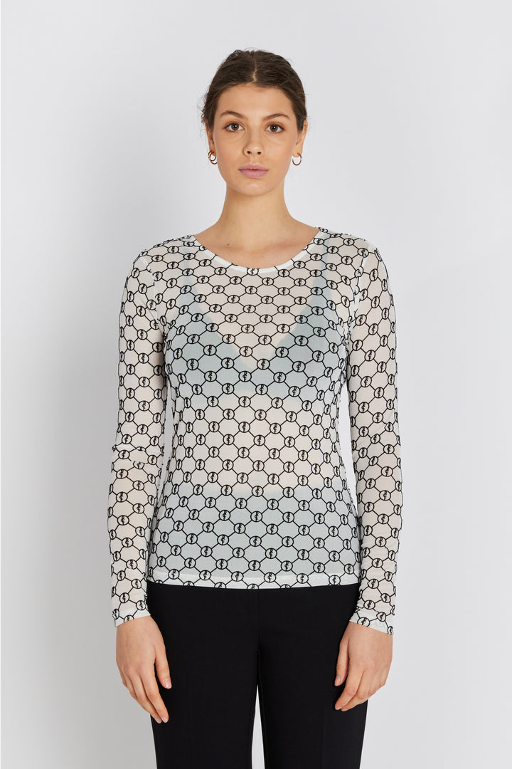 Rue de Femme RDFRound neck bluse BLOUSE 02 Off white