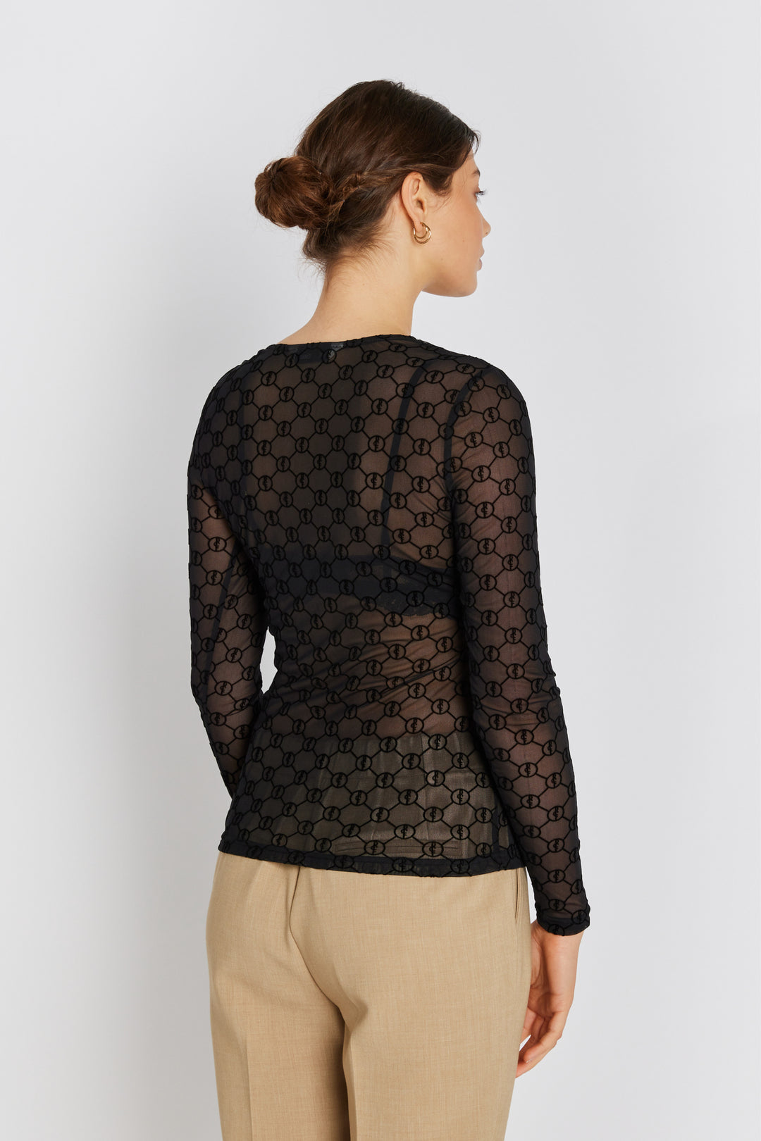 Rue de Femme RDFRound neck bluse BLOUSE Sort