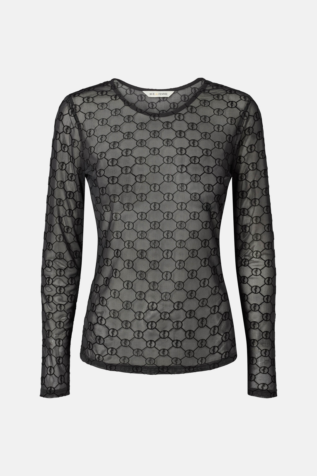 Rue de Femme RDFRound neck bluse BLOUSE Sort