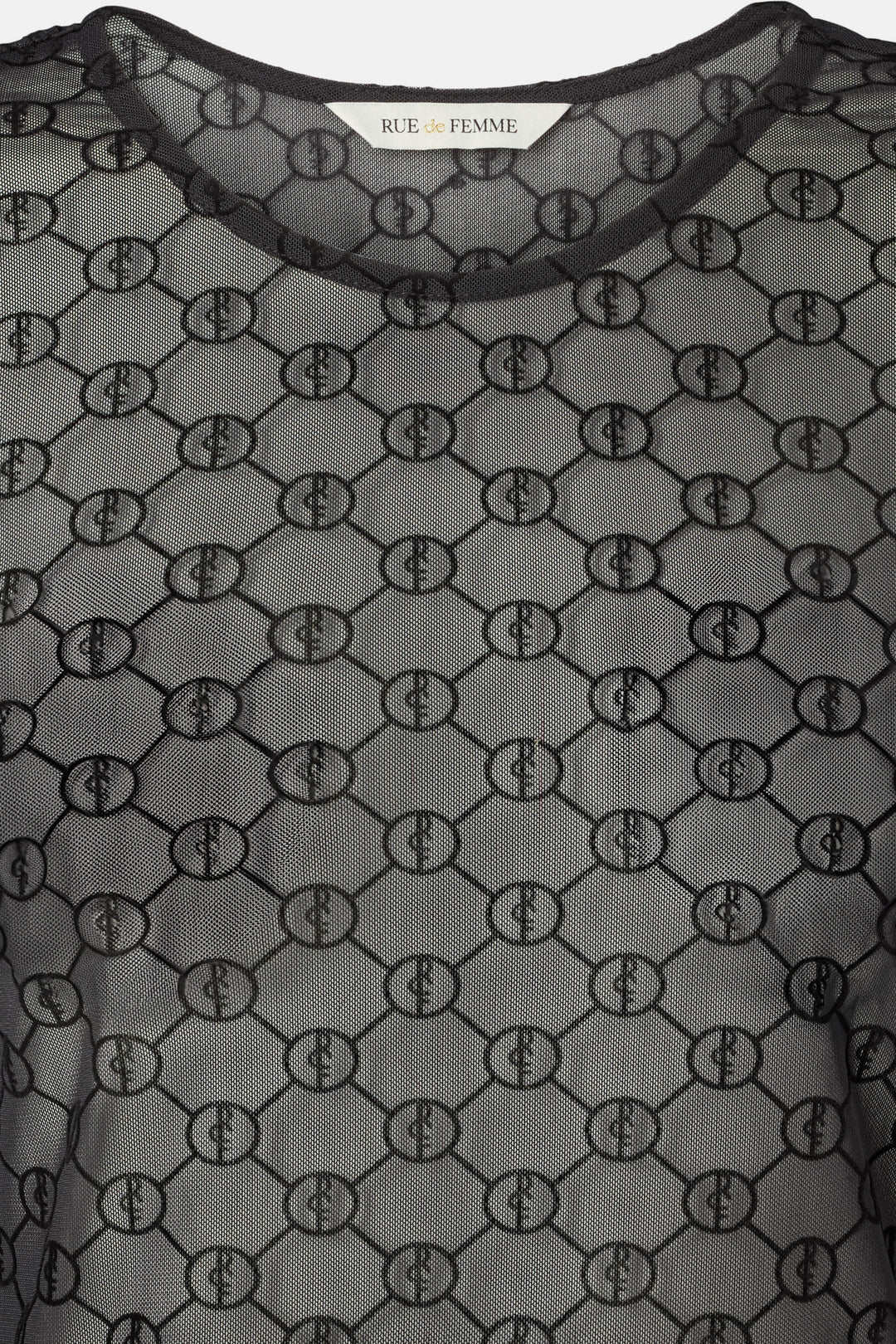 Rue de Femme RDFRound neck bluse BLOUSE Sort