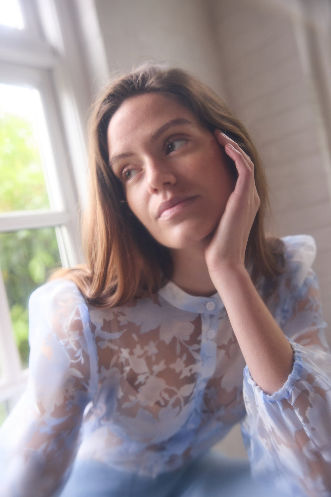 Rue de Femme RDFSerene skjorte SHIRTS 270 Blue stone