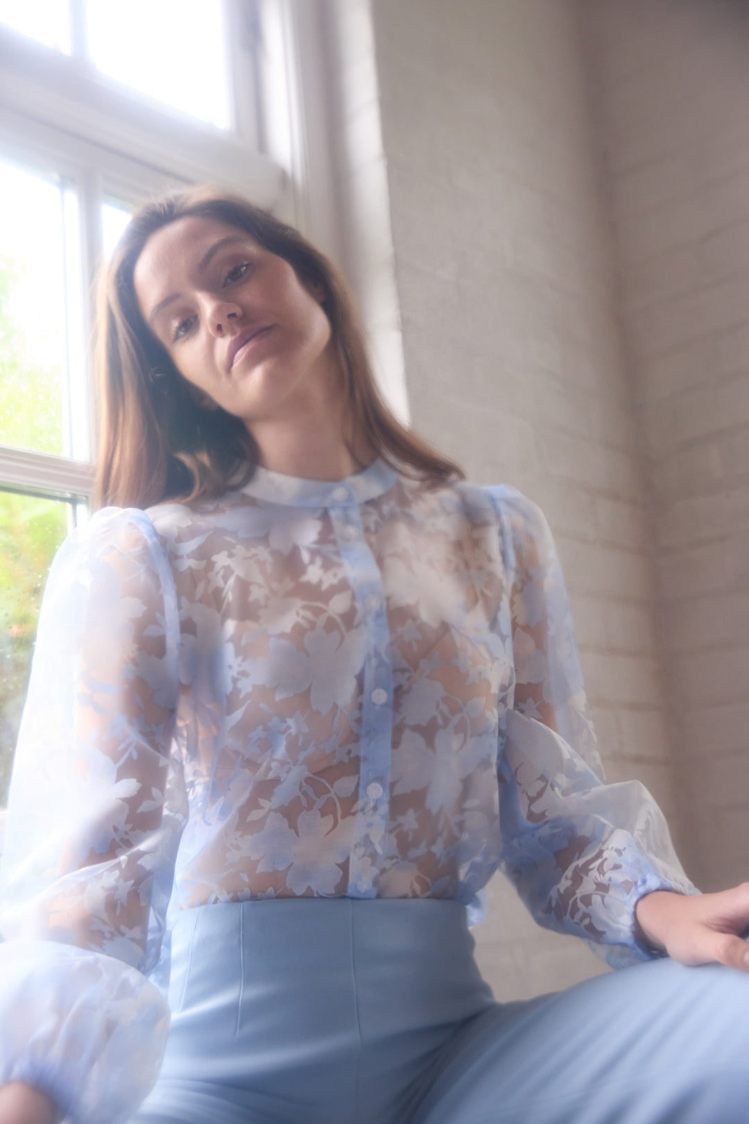 Rue de Femme RDFSerene skjorte SHIRTS 270 Blue stone