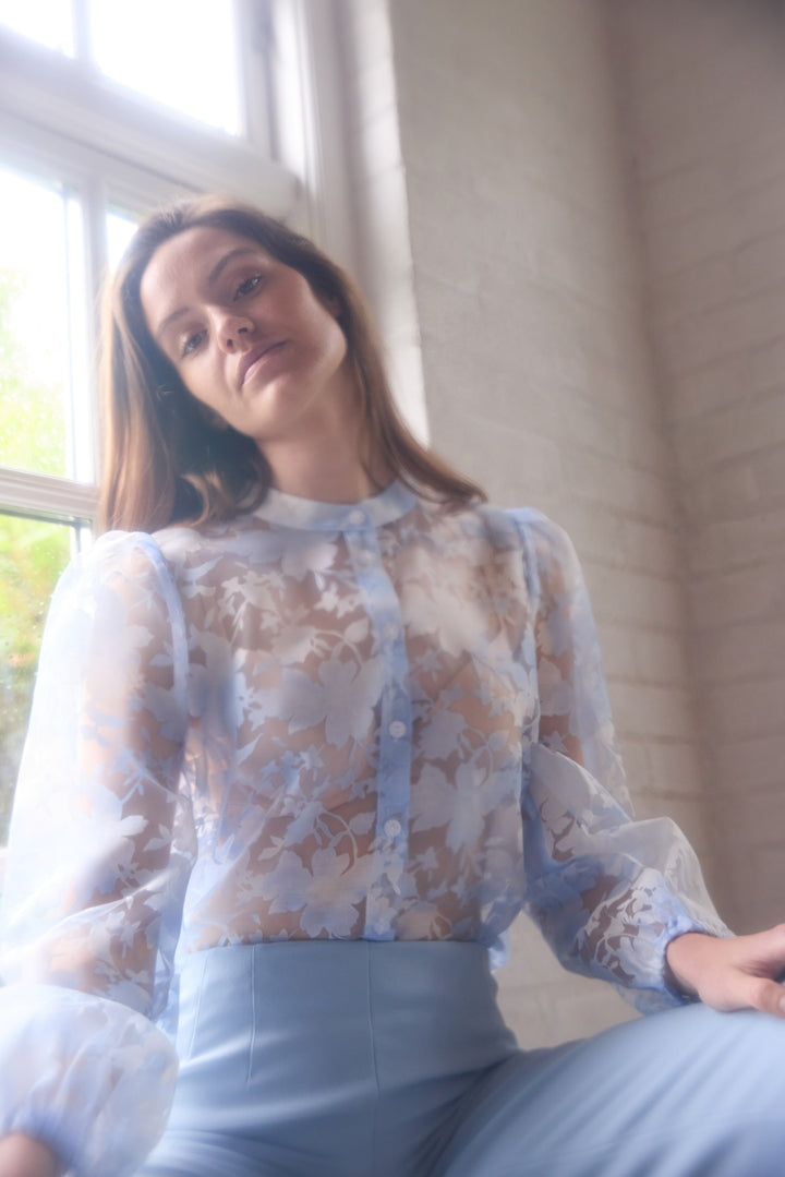 Rue de Femme RDFSerene skjorte SHIRTS 270 Blue stone