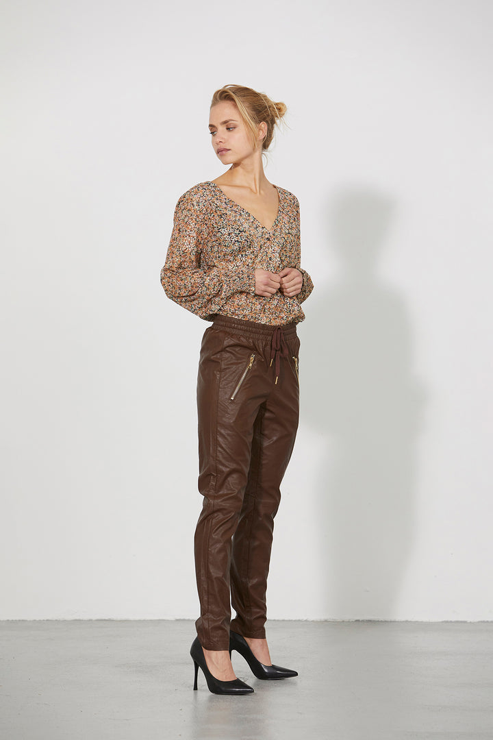 Rue de Femme RDFSkinFatale, guld TROUSERS 137 Chestnut